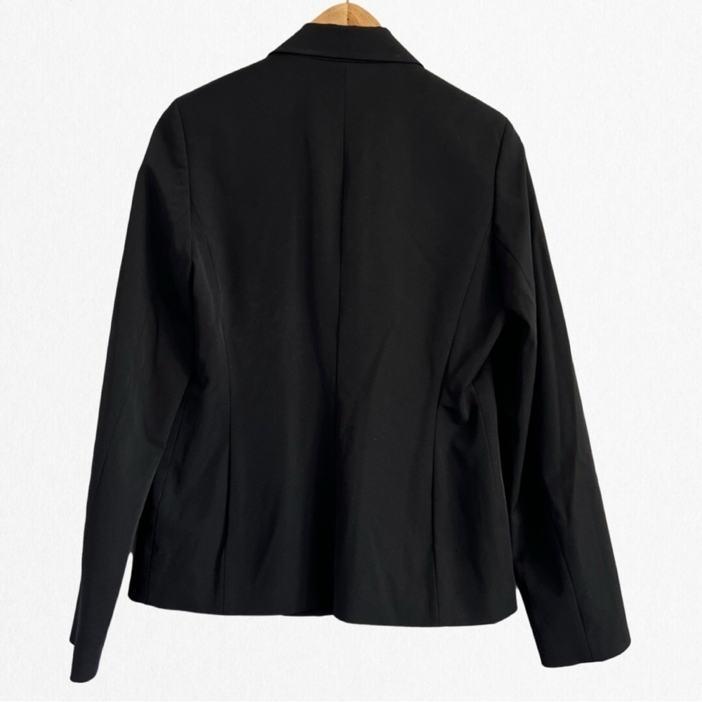 ESPRIT Women’s Black NYLON Lined 3 Button-Up Blazer Size 6 - Picture 2 of 3